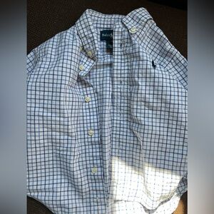 Ralph Lauren Blue Checkered boys Shirt